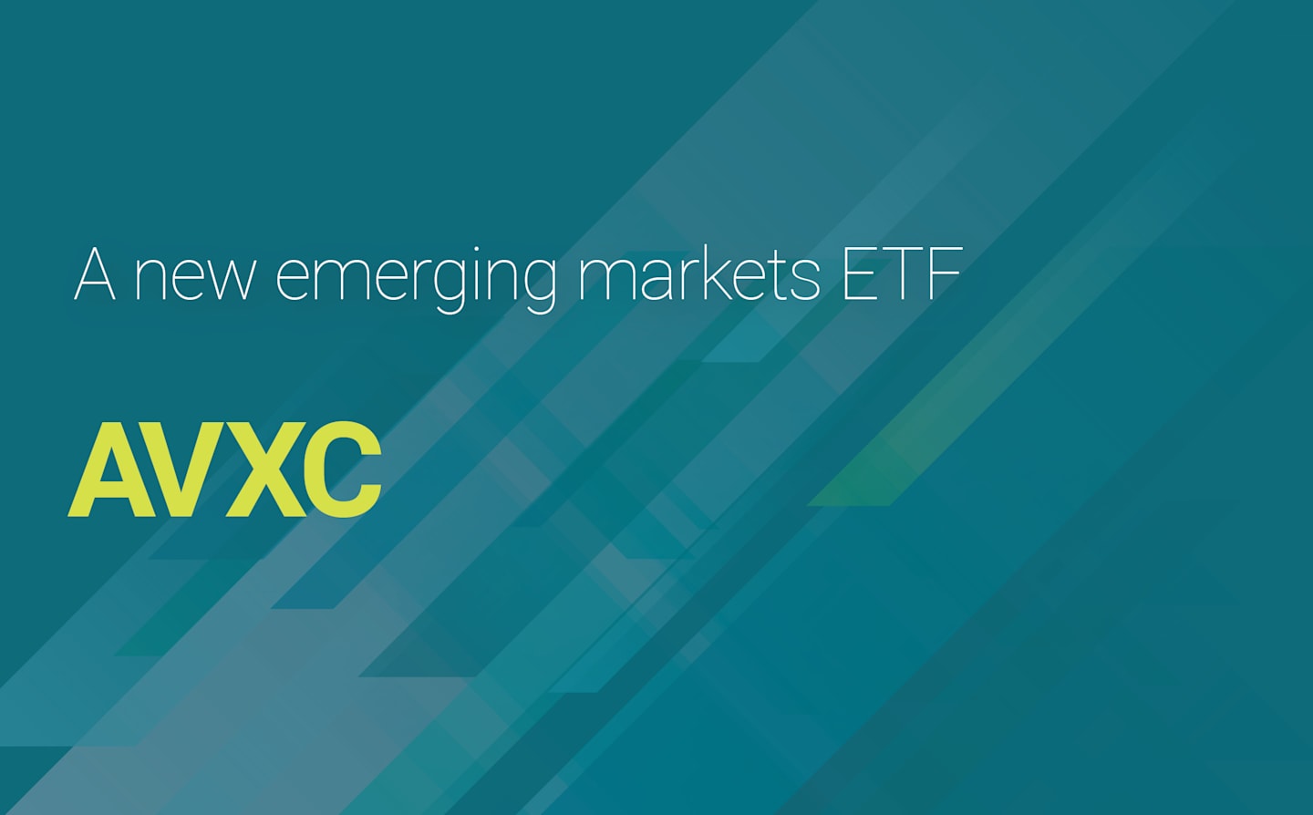 A new emerging markets ETF: AVXC