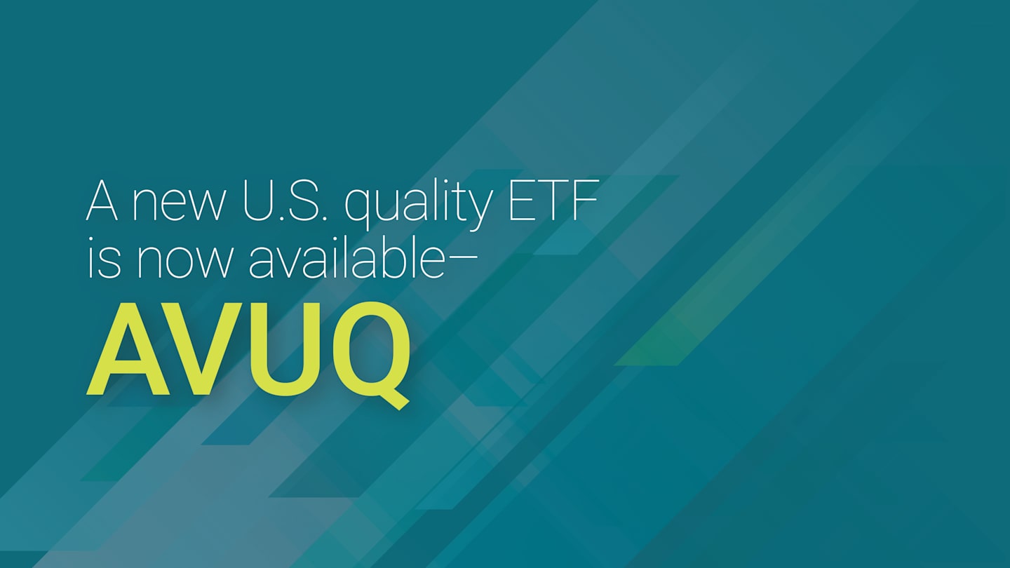 A new U.S. quality ETF is now available–AVUQ