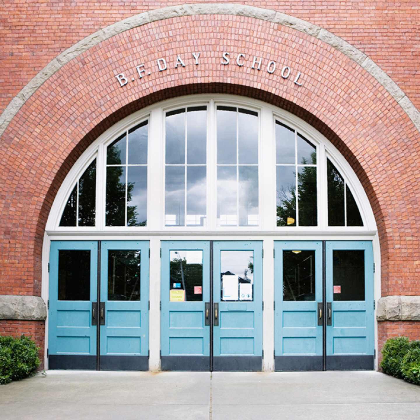 Entrance of a school building.