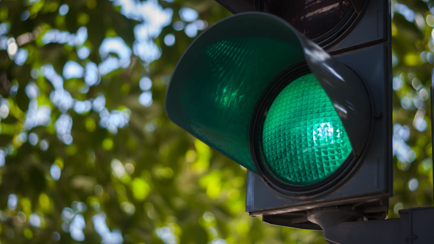 Green traffic light.