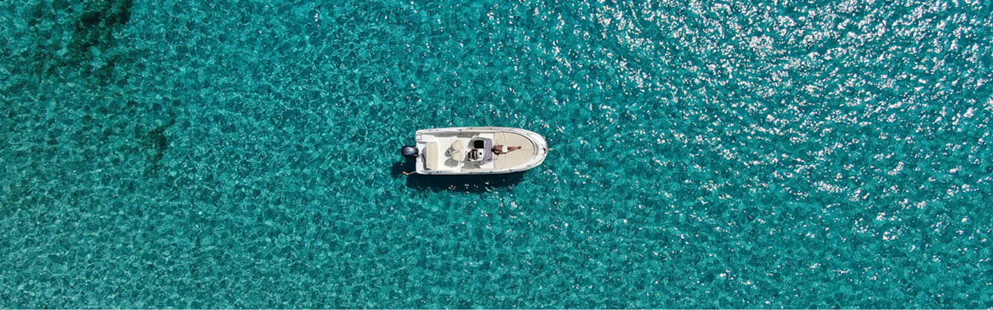 Boat on open water.