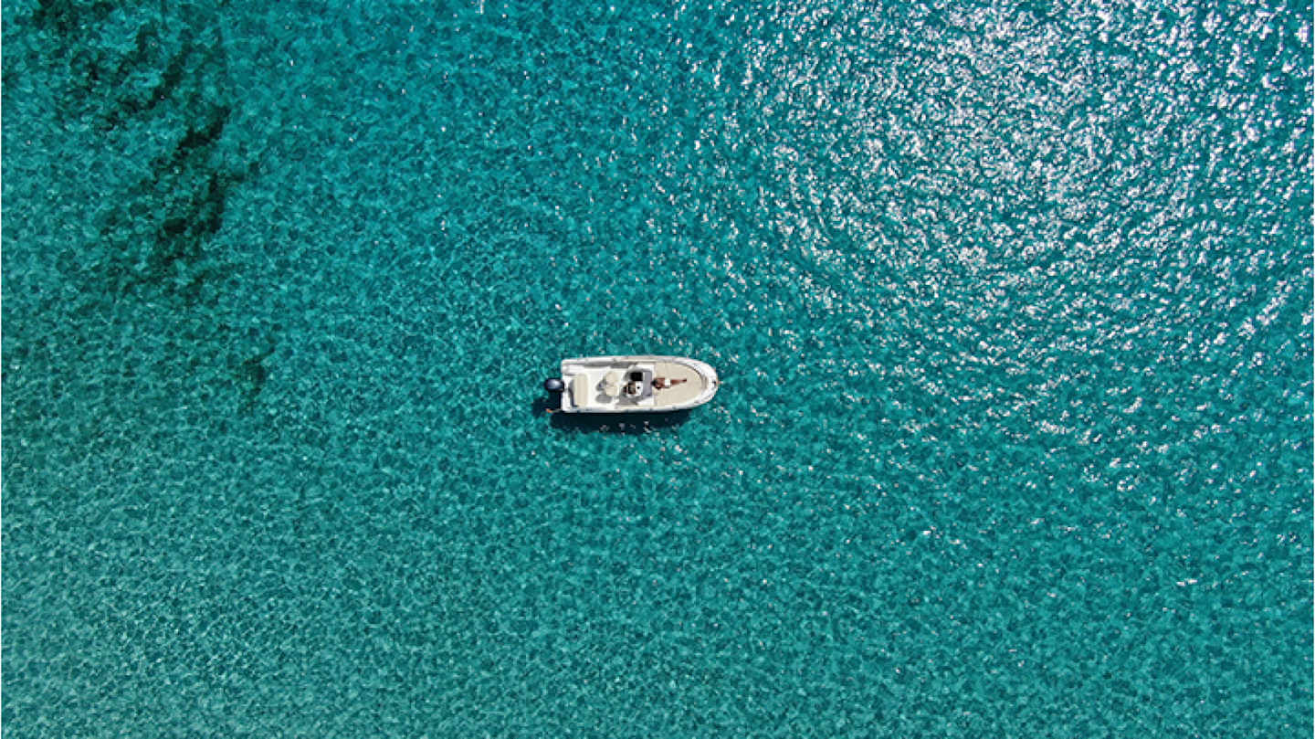 Boat on open water.