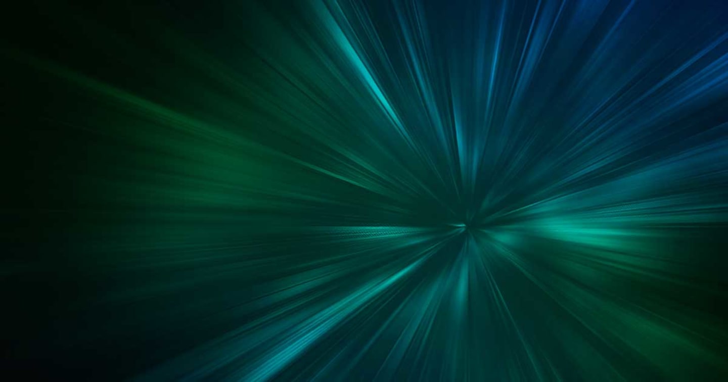 An artistic image of a burst of green light.