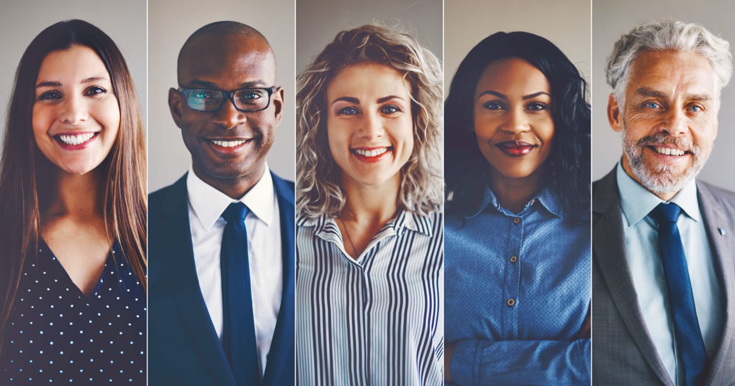 Pictures of five men and women representing seasoned investors.