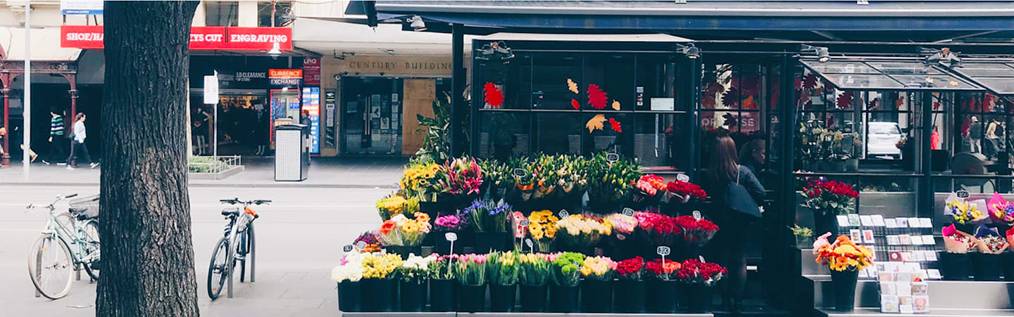 Flower shop.